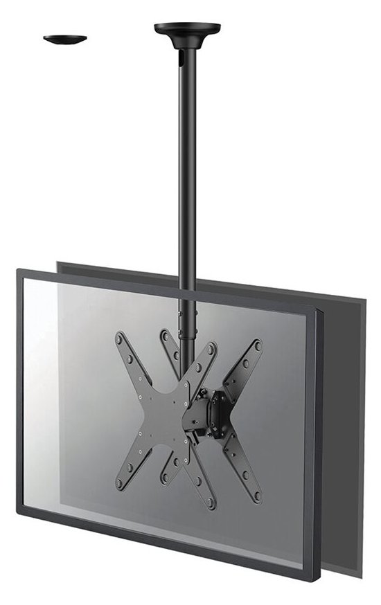 Neomounts by Newstar - Befestigungskit (Deckenmontage) - full-motion - für 2 LCD-/Plasma-Konsolen - Schwarz