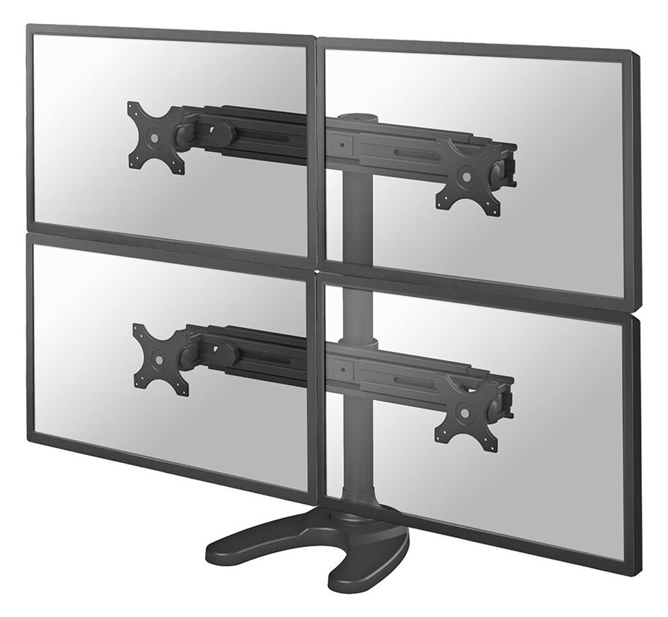 Neomounts by Newstar FPMA-D700DD4 - Aufstellung - full-motion - für 4 LCD-Anzeigen - Schwarz