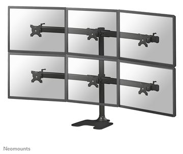 Neomounts by Newstar FPMA-D700DD6 - Aufstellung - für 6 LCD-Displays - Schwarz - Bildschirmgröße: 25.4-68.6 cm von LumaTech