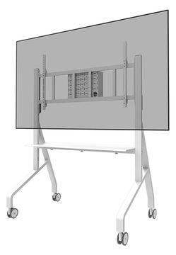Neomounts FL50-575WH1 - Wagen - robust - für Displayständer - Bodenständer - verriegelbar - Stahl - weiß von LumaTech