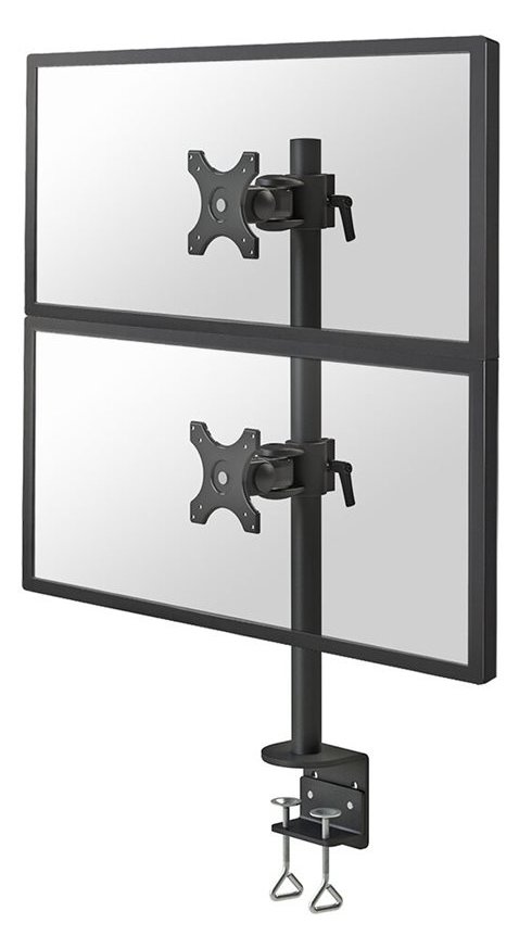 Neomounts FPMA-D700DV - Befestigungskit - full-motion - für 2 LCD-Displays - Schwarz - Bildschirmgröße: 25.4-69 cm