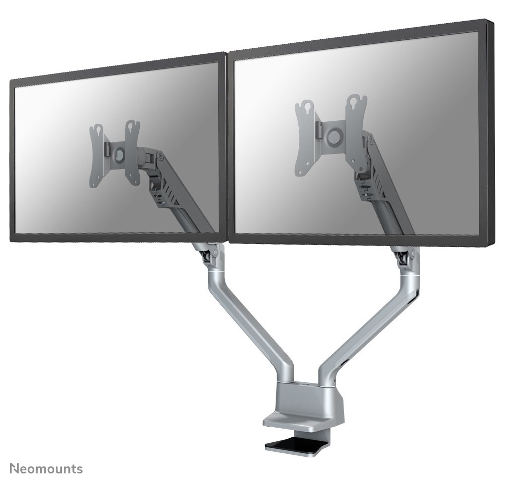 Neomounts FPMA-D750D - Befestigungskit - Voll beweglich - für 2 LCD-Displays zwischen 10-32 - Silber