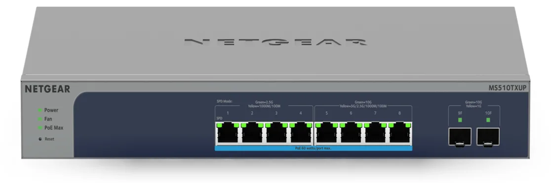 Netgear Smart MS510TXUP - Switch - L3 Lite - Smart - 4 x 100/1000/2.5G (PoE++), Ansicht 2