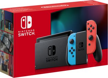Nintendo Switch with Neon Blue and Neon Red Joy-Con von LumaTech