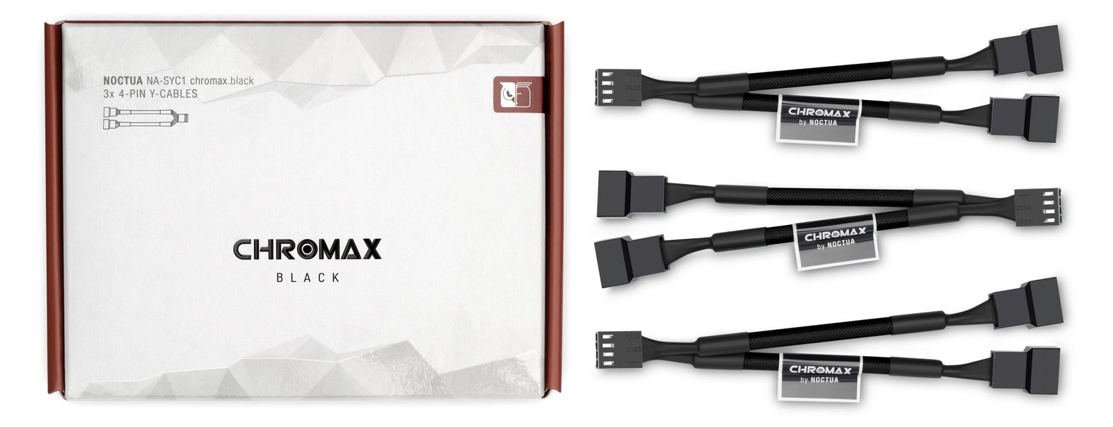 Noctua NA-SYC1 chromax.black Y-Splitterkabelset für Luefter - sch