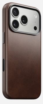 Nomad Traditional Leather Case iPhone 17 Pro Rustic Brown H. von LumaTech