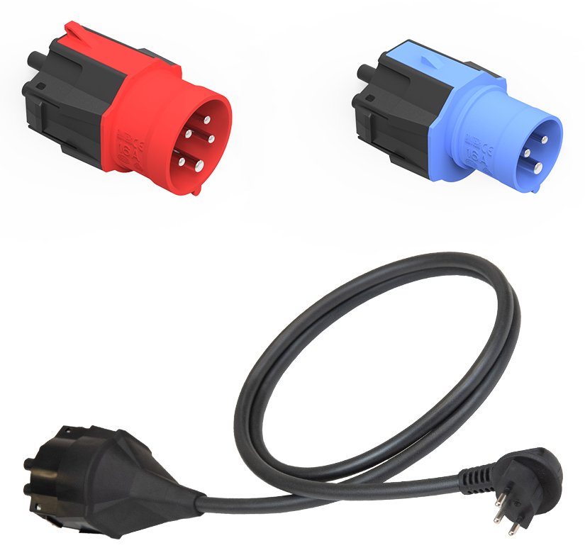 NRGkick 20001054 - Steckdosenadapter - Schwarz - Blau - Rot