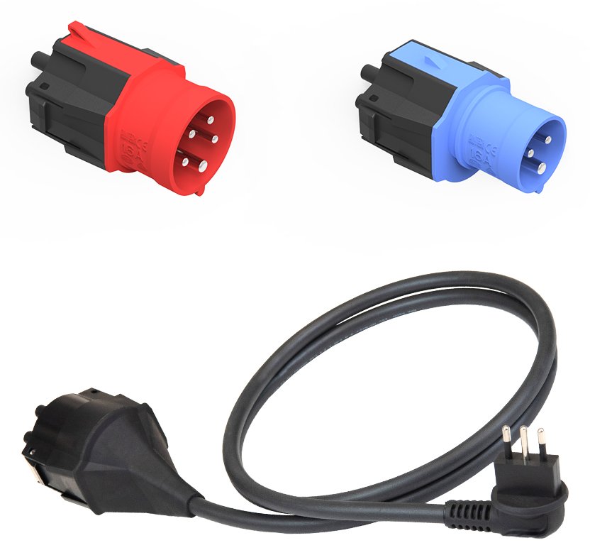 NRGkick 20001060 - Steckdosenadapter - Schwarz - Blau - Rot