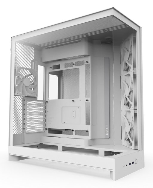 NZXT H9 Flow 2025 All White MidiTower CM-H92FW-01 retail - Midi/Minitower - ATX