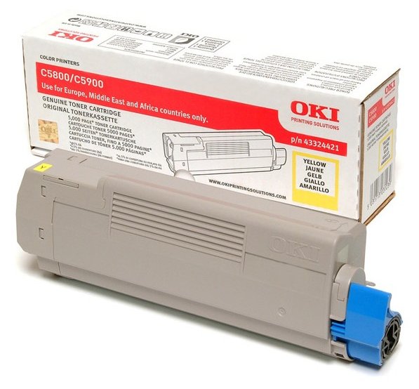 OKI Gelb - Original - Tonerpatrone - für C5800dn