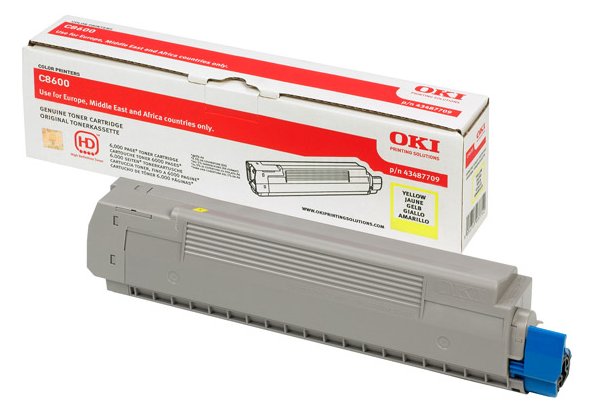 OKI Gelb - Original - Tonerpatrone - für C8600cdtn