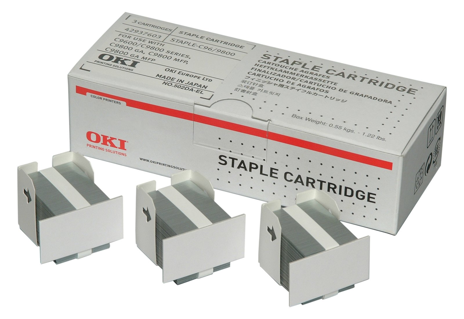 OKI Klammern (Packung mit 15000) - für C910, 9600, 9650, 9800