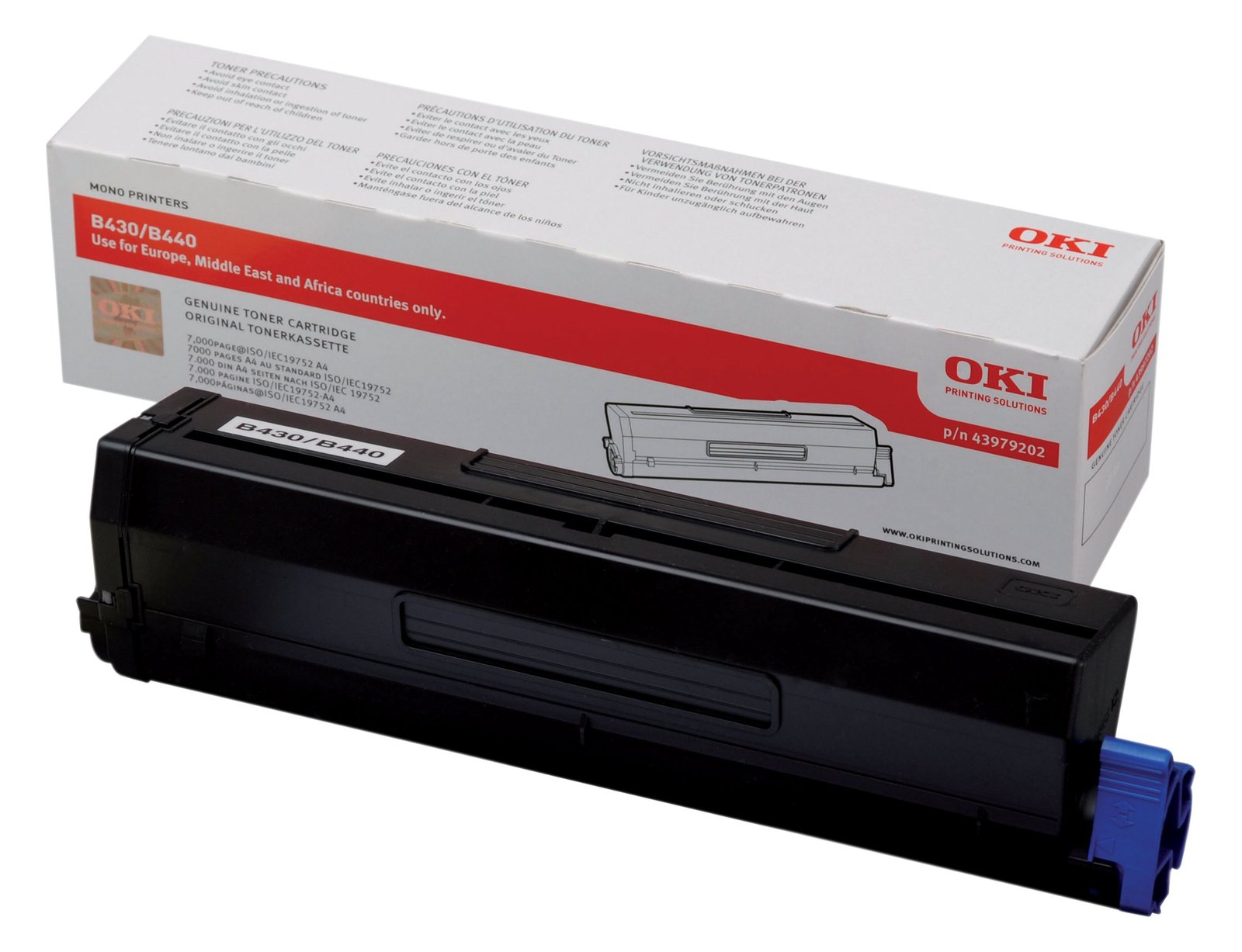 OKI Schwarz - Original - Tonerpatrone - für B430d, 430dn, 440dn