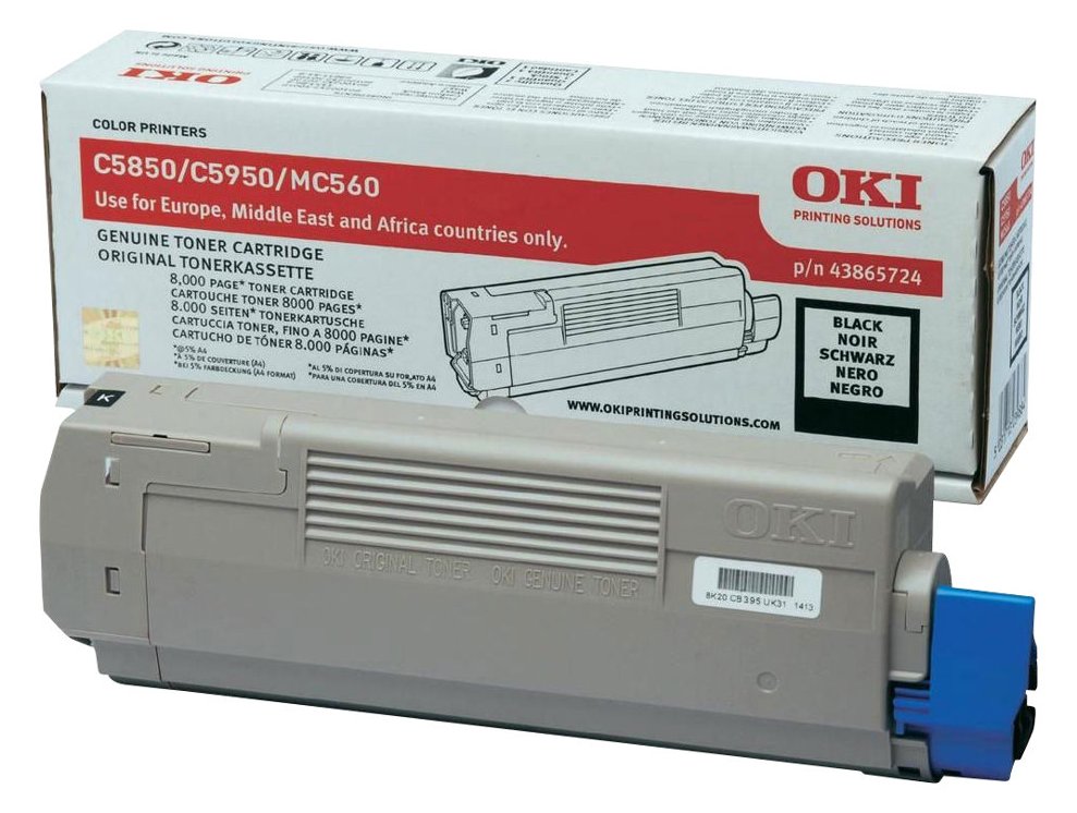 OKI Schwarz - Original - Tonerpatrone - für OKI MC560dn, MC560n
