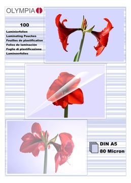 Olympia A5 (148 x 210 mm) 100 Stck. laminiertes von LumaTech