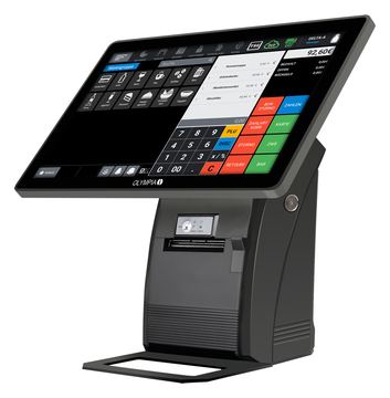 Olympia Registrierkasse T215DK+Display schwarz von LumaTech