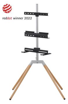 One for All WM 7476 - Aufstellung - Stativ - für Flachbildschirm zwischen 32 und 70 - Oak, silbergrau von LumaTech