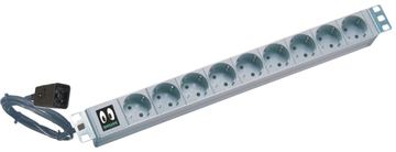 ONLINE USV Steckdosenleiste (Rack - einbaufähig) - Eingabe, Eingang IEC 60320 C20 - Ausgangsanschlüsse: 9 (CEE 7/7) von LumaTech