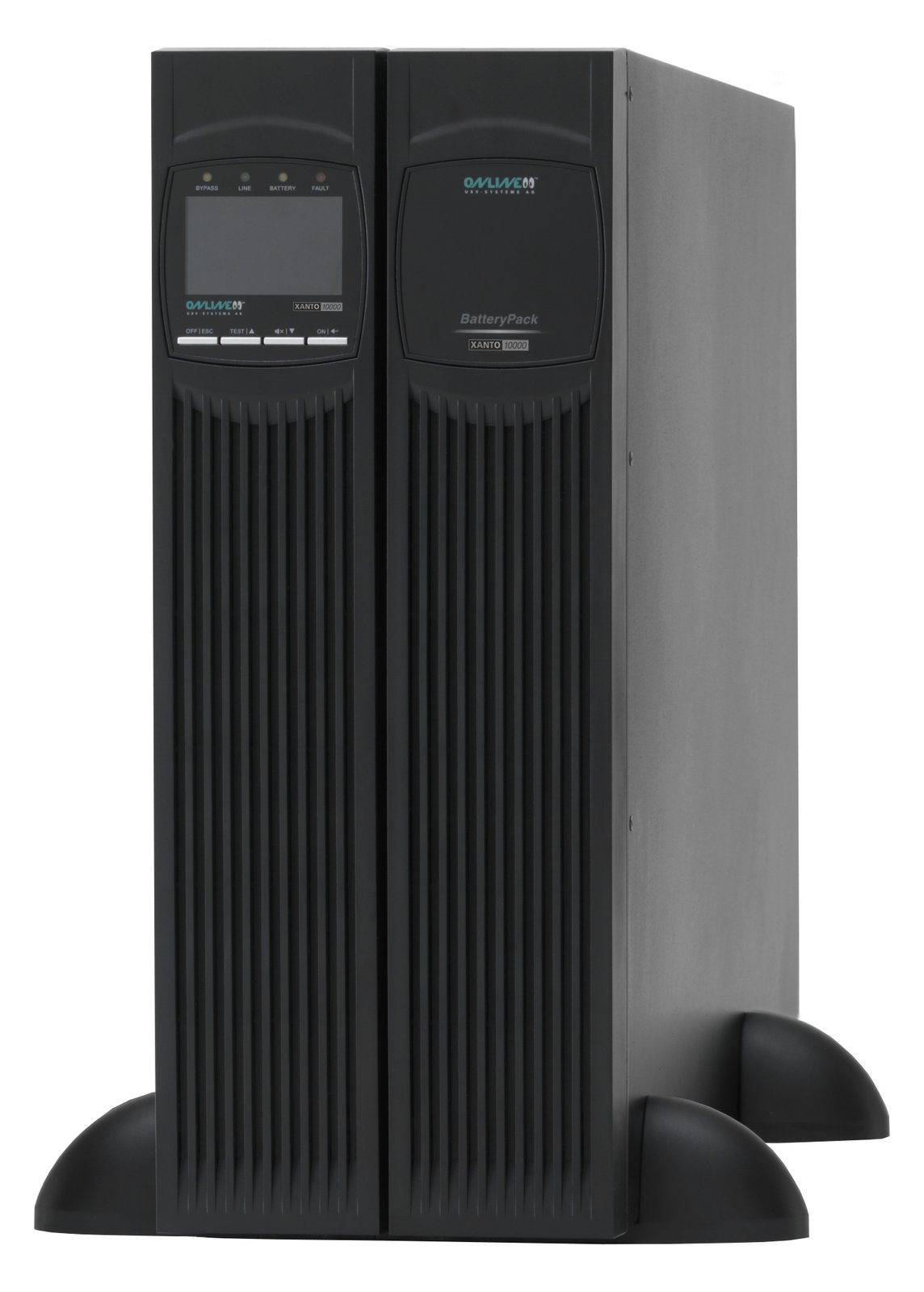 ONLINE USV XANTO 10000 - USV (in Rack montierbar/extern) - Wechselstrom 230 V - 10000 Watt - 10000 VA - 9 Ah - 19