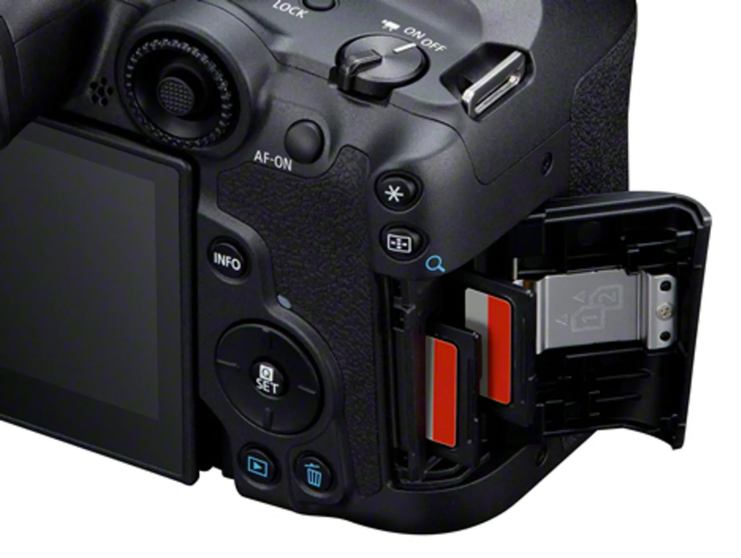 Canon EOS R7 - 32,5 MP - 6960 x 4640 Pixel - CMOS - 4K Ultra HD - 530 g - Schwarz, Ansicht 2