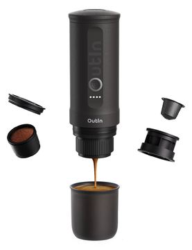 OutIn Nano Espressomaschine Space Grau - Espresso-Automat von LumaTech