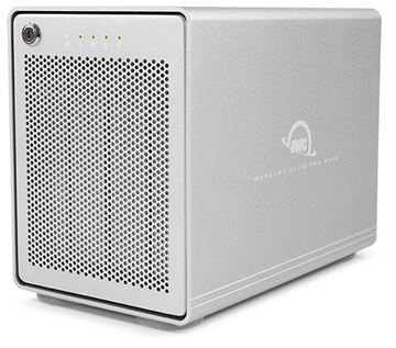 OWC Mercury Elite Pro Quad - HDD-Gehäuse - 2.5/3.5 - Serial ATA III - USB Anschluss - Silber von LumaTech