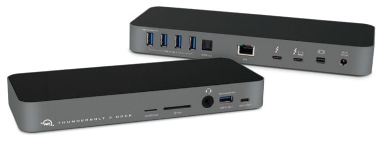 OWC OWCTB3DK14PSGG - Kabelgebunden - Thunderbolt 3 - 3,5 mm - 10,100,1000 Mbit/s - Grau - MicroSD (TransFlash) - SD