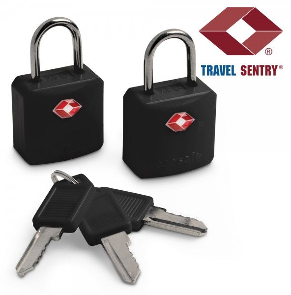 Pacsafe Prosafe 620 - Gepäckvorhängeschloss - Messing - Kunststoff - Schwarz - 25 mm - 10 mm - 42 mm