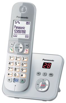 Panasonic KX-TG6821 - Schnurlostelefon - Anrufbeantworter mit Rufnummernanzeige - silber von LumaTech