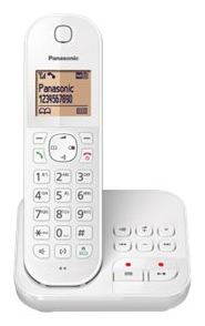 Panasonic KX-TGC420G - Schnurlostelefon - Anrufbeantworter mit Rufnummernanzeige - Weiß von LumaTech
