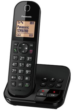 Panasonic KX-TGC420G - Schnurlostelefon - Anrufbeantworter mit Rufnummernanzeige - Schwarz von LumaTech