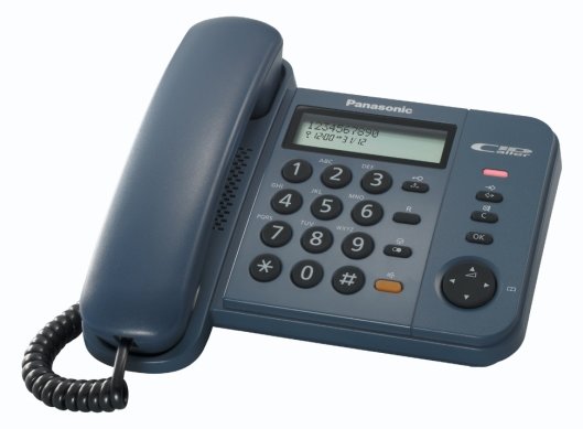 Panasonic KX-TS580GC - Telefon mit Schnur mit Rufnummernanzeige/Anklopffunktion