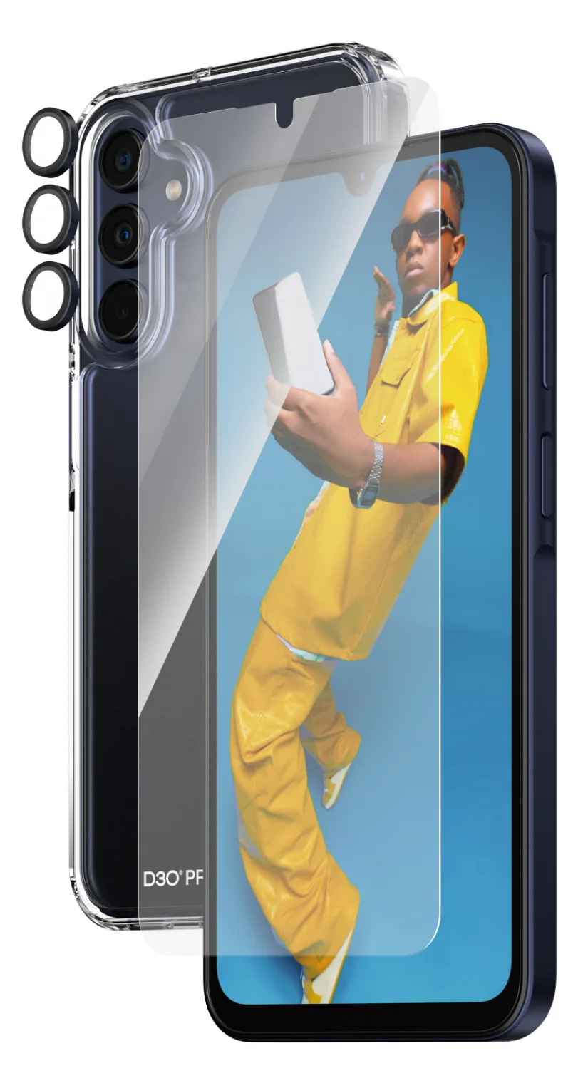 PanzerGlass 3-in-1 Schutzpacket - hintere Abdeckung für Mobiltelefon, Ansicht 2