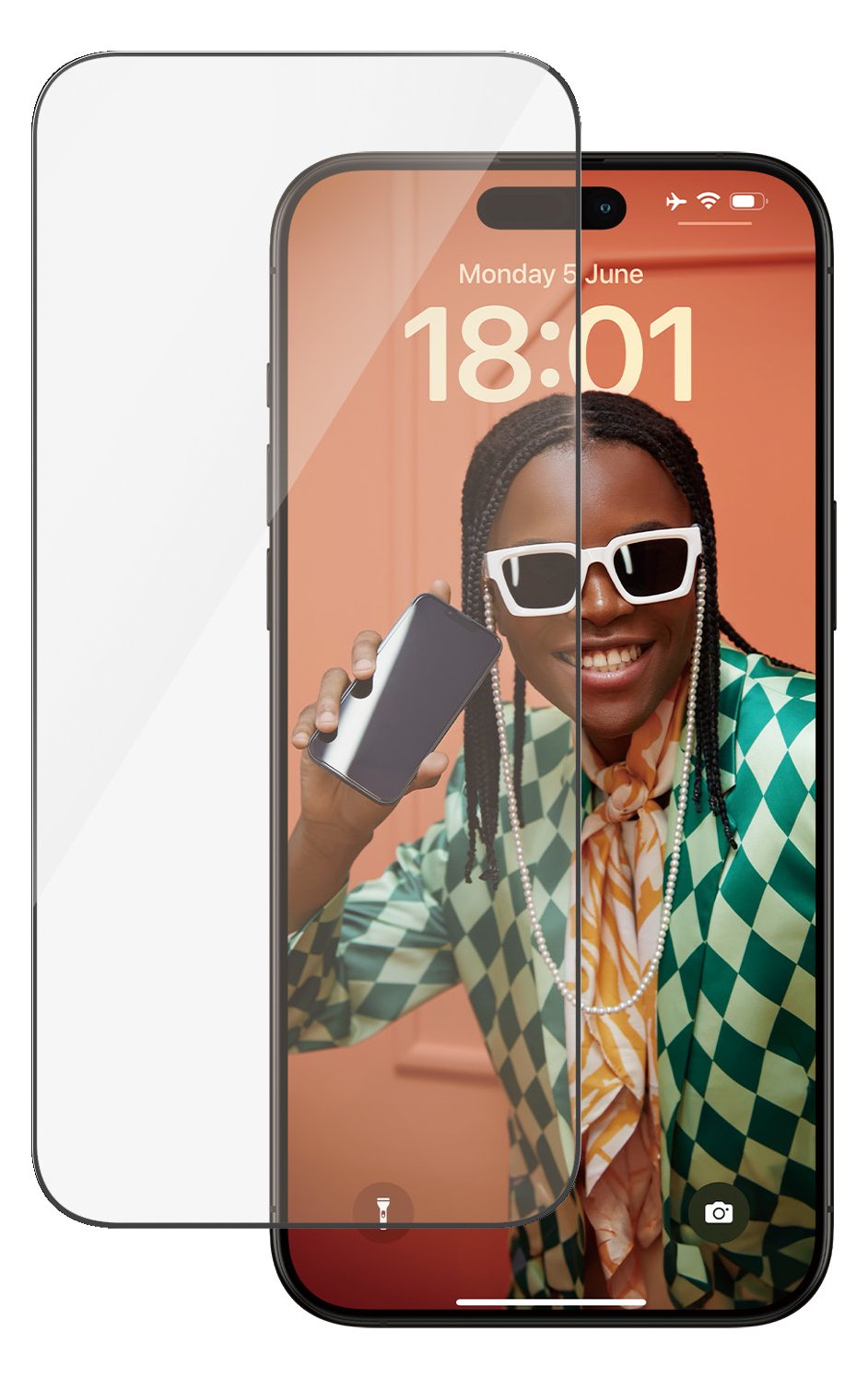 PanzerGlass Bildschirmschutz für Handy - ultrabreite Passform mit EasyAligner