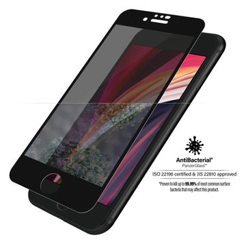 PanzerGlass Black & Case Friendly Privacy - Bildschirmschutz für Handy - Glas - mit Sichtschutzfilter - Schwarz von LumaTech