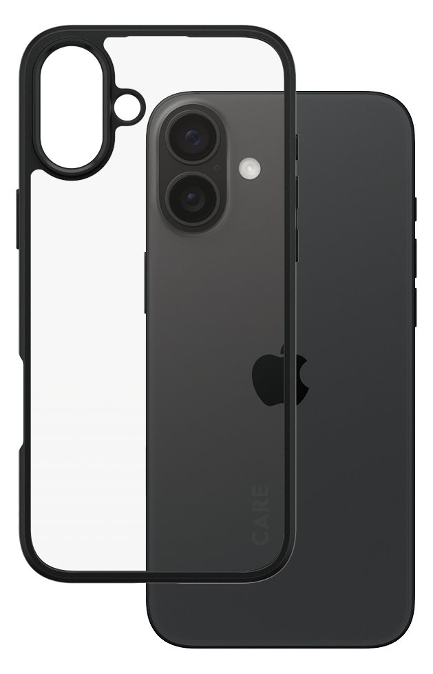 PanzerGlass CARE - iPhone 16 Plus Case - kompatibel mit MagSafe - Thermoplastisches Polyurethan (TPU) - Schwarz
