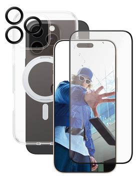 PanzerGlass CARE by Feature 3-in-1 Ceramic Bundle iPhone 16 von LumaTech