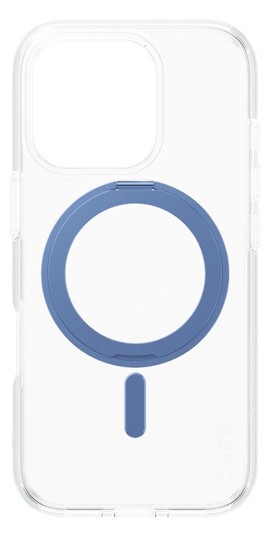 PanzerGlass CARE by Feature Case Transparent Blau Kickstand & MagSafe für iPhone 16