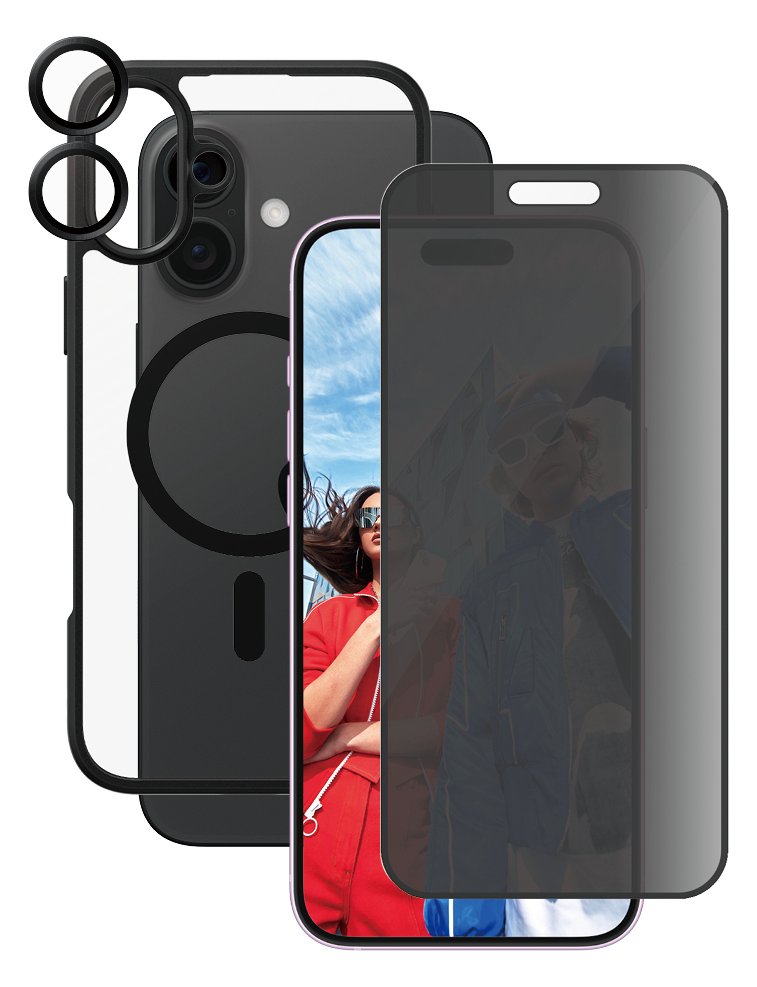 PanzerGlass CARE by PanzerGlass - Hintere Abdeckung für Apple iPhone 16 Plus - kompatibel mit MagSafe - transparent