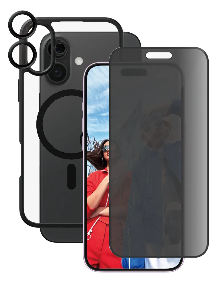 PanzerGlass CARE by PanzerGlass - Hintere Abdeckung für Apple iPhone 16 Plus - kompatibel mit MagSafe - transparent, Ansicht 2