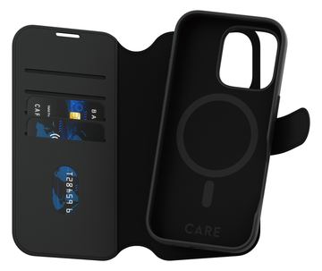 PanzerGlass CARE by PanzerGlass Tango - Flip-Hülle für Apple iPhone 16 Pro - Schwarz von LumaTech