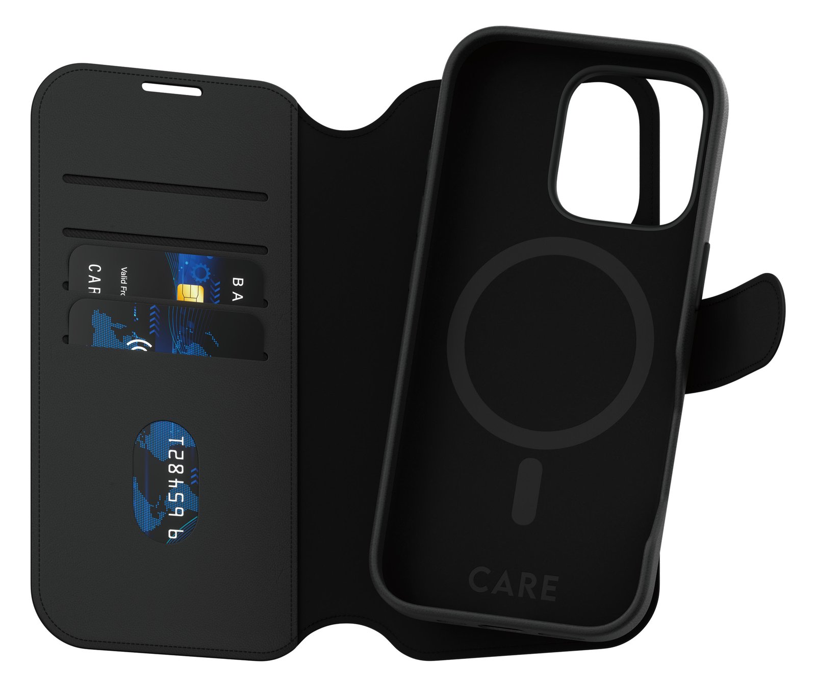 PanzerGlass CARE by PanzerGlass Tango - Flip-Hülle für Apple iPhone 16 Pro - Schwarz