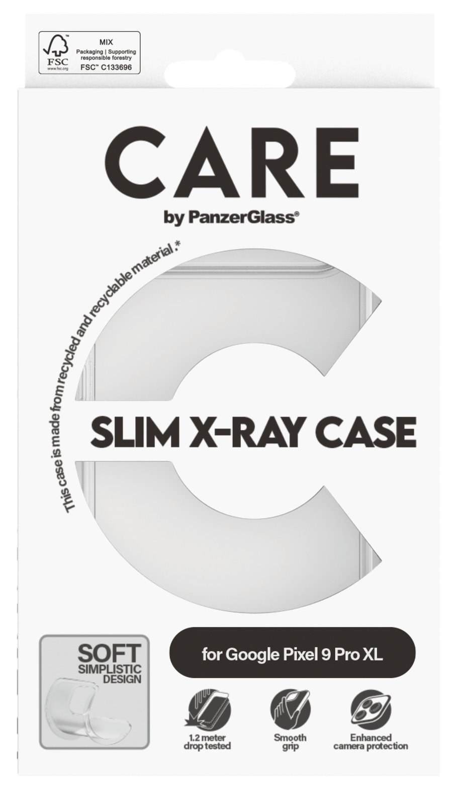 PanzerGlass CARE by PanzerGlass X-Ray - Hintere Abdeckung für Google Pixel 9 Pro XL - weicher Grund
