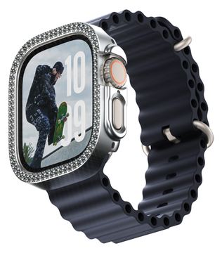 PanzerGlass SAFE. by PanzerGlass - Stoßstange für Apple Watch Ultra 2 (49 mm) - Polycarbonat - Bling Silver von LumaTech