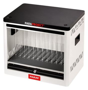 PARAT PARAPROJECT Cube C12 - Aufbewahrungsbox - für 12 Tablets / Notebooks - verriegelbar - Stahl, ABS-Kunststoff - Grau von LumaTech