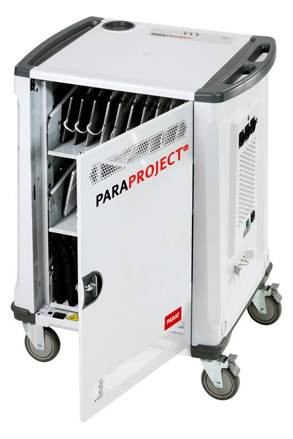 PARAT PARAPROJECT U32 - Wagen (nur Laden) für 32 Netbooks/Tablets - verriegelbar - Kunststoff, Stahl