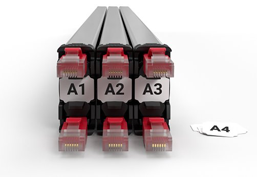 PATCHBOX ID Labels - Kabel-Kennzeichnungsetiketten (Packung mit 96 Stück)