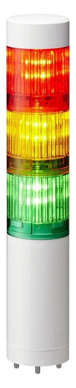 Patlite LR4-302WJNW-RYG - Gleichstrom - 24 V - 40 mm - 1 Stück(e) - -20 - 50 °C - 0 - 90 °C