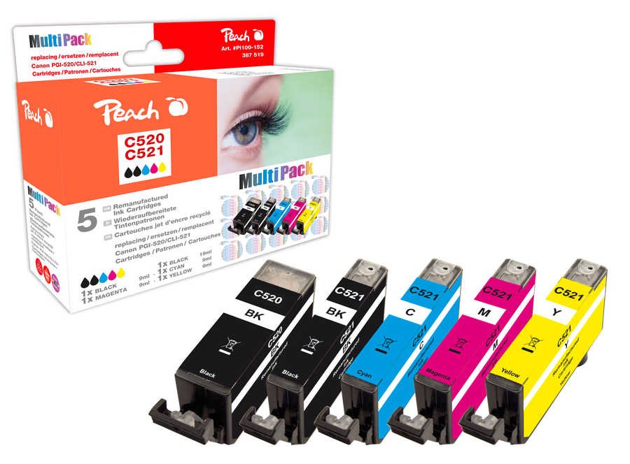 Peach 314991 - Hohe (XL-) Ausbeute - 9 ml - 5 Stück(e) - Multipack