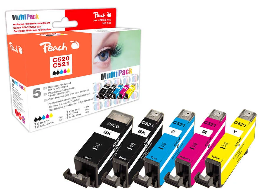 Peach 314991 - Hohe (XL-) Ausbeute - 9 ml - 5 Stück(e) - Multipack, Ansicht 2